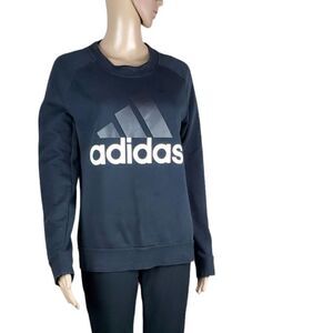 Adidas Black & White Crewneck Sweatshirt